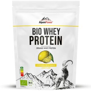AlpenPower Bio Whey Protein- Zitrone