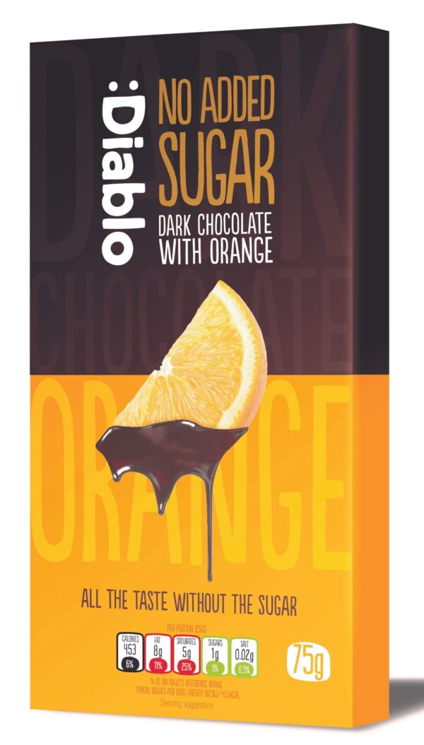 :Diablo No Added Sugar Dark Chocolate with Orange