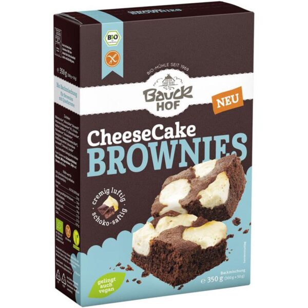 Bauckhof Backmix Cheesecake Brownies glutenfrei