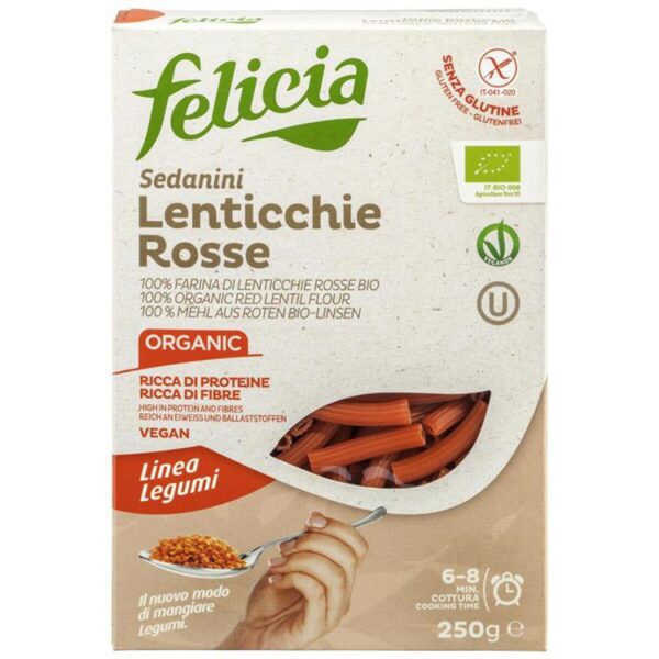 Felicia Bio Rote Linsen Sedanini glutenfrei