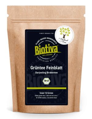 Biotiva Darjeeling Grüntee Feinblatt Bio