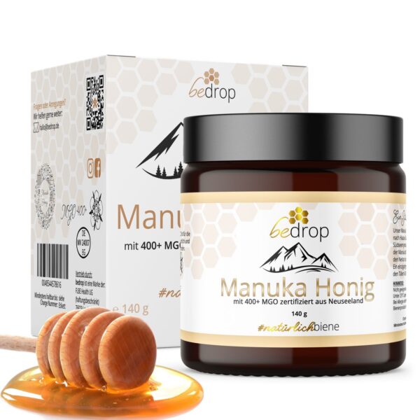 bedrop Manuka Honig mit MGO 400+ (zertifiziert)