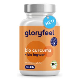 gloryfeel ® Bio Curcuma + Bio Ingwer Kapseln