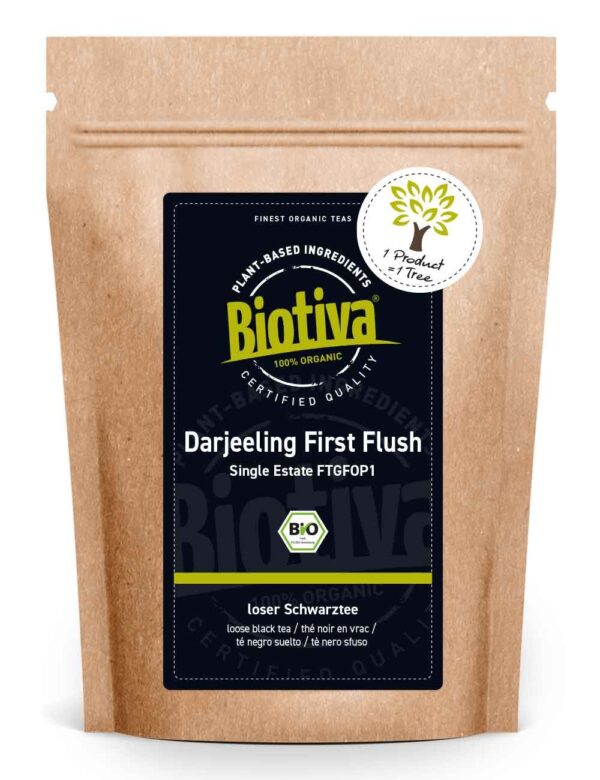 Biotiva Darjeeling First Flush Ftgfop1 Schwarztee Bio