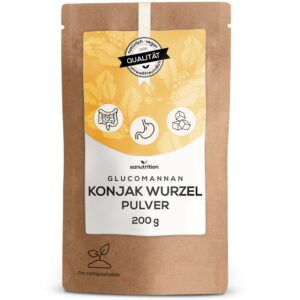 Sanutrition® - reines Konjak-Wurzel Glucomannan Pulver