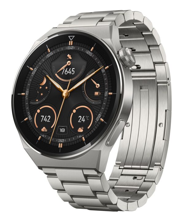 Huawei Watch GT3 Pro 46mm Elite Titanium Strap 50m wasserdicht Akku bis 14 Tage