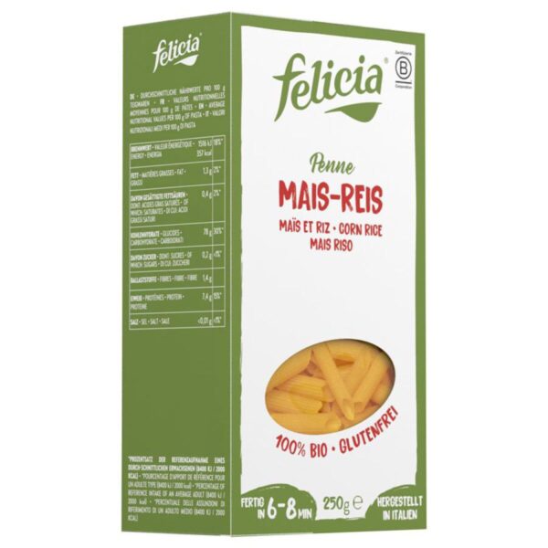 Felicia Penne Mais-Reis glutenfrei