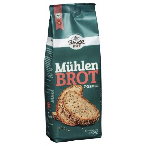 Bauckhof - Mühlenbrot 7-Saaten glutenfrei Bio