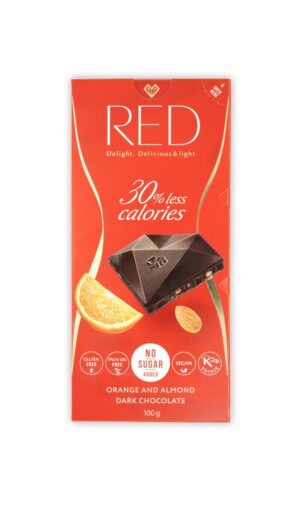 RED Orange and Almond Dark Chocolate