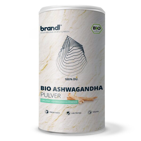 brandl® Ashwagandha Pulver Bio | Ashwagandha in Deutschland abgefüllt | Premium Ashwagandha Bio