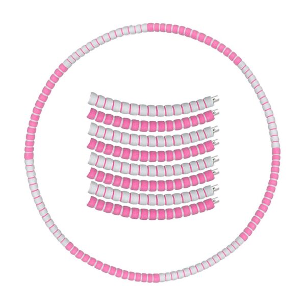 Sport-Knight® Hula Hoop Edelstahl-Reifen Pink inkl. Buch