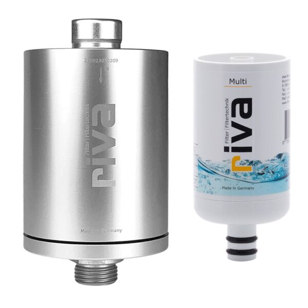 riva Multi Wasserfilter Duschfilter - Aluminium