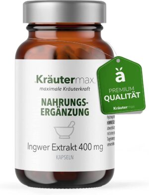 Kräutermax Ingwer Extrakt 400 mg Kapseln