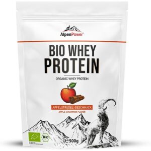 AlpenPower Bio Whey Protein- Apfelstrudel