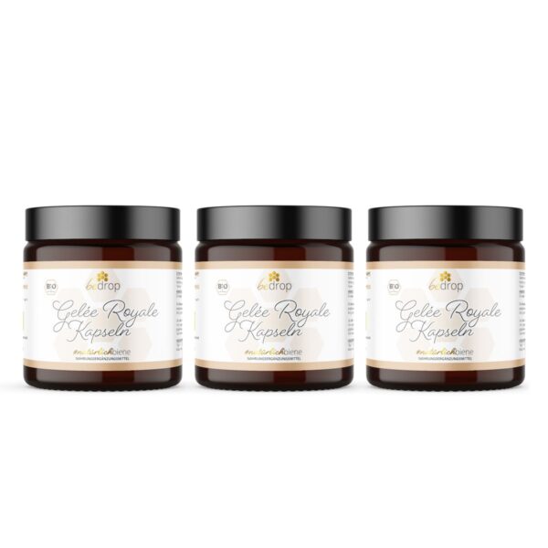 bedrop Vorteilsset: Bio Gelée Royale Kapseln im 3er Set