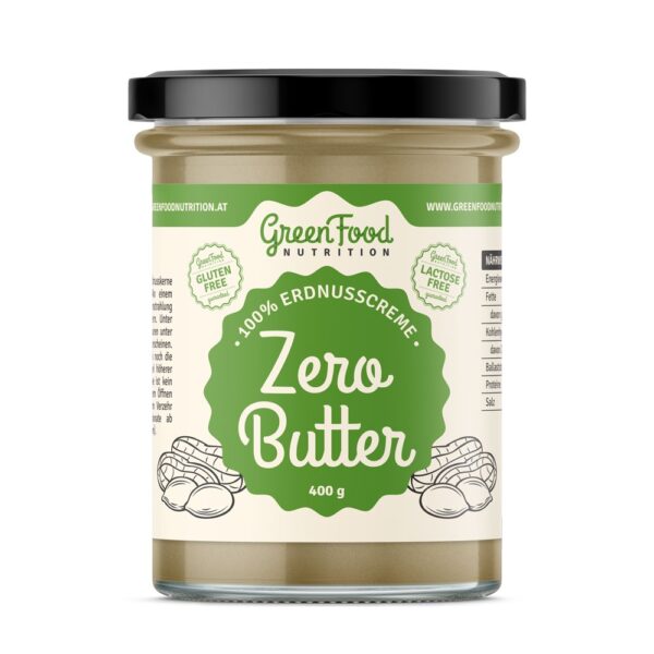 GreenFood Nutrition Zero Butter 100% Erdnusscreme