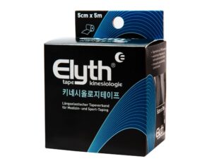 Elyth Kinesiologie Tape Schwarz 5 cm x 5 m