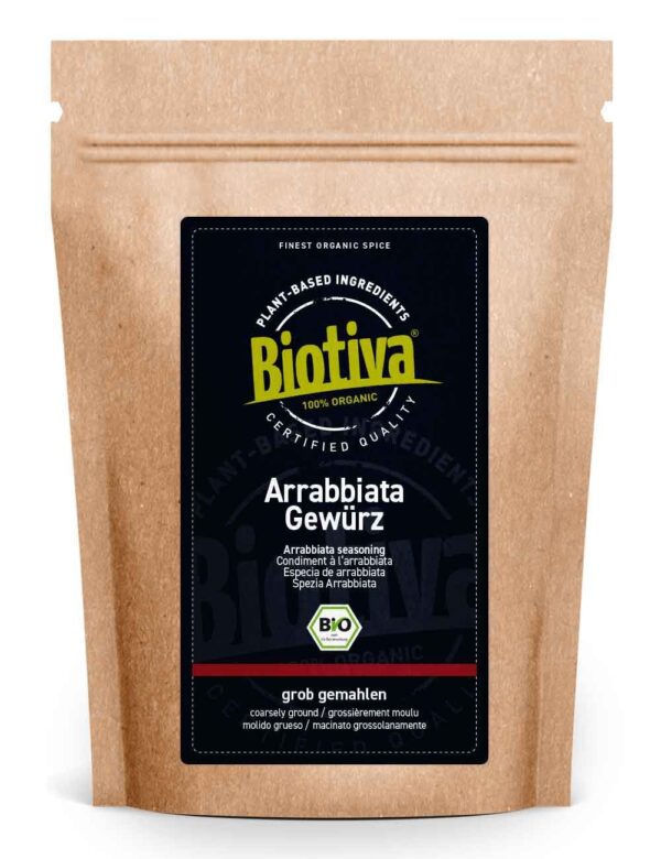 Biotiva Arrabbiata Gewürz grob gemahlen Bio