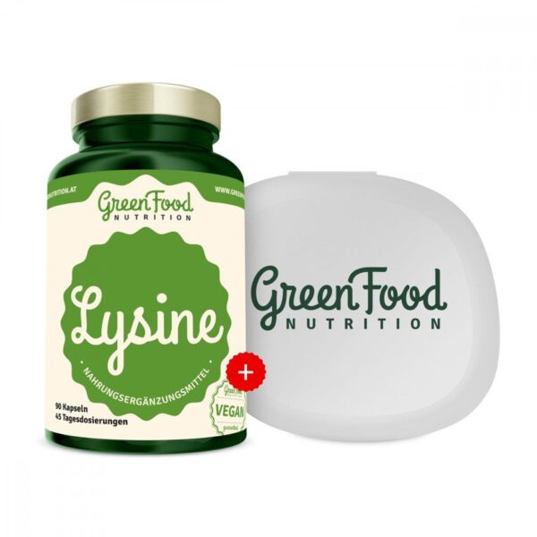 GreenFood Nutrition Lysin + Kapselbehälter