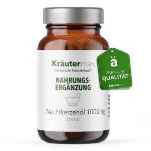 Kräutermax Nachtkerzenöl 1000 mg plus Vitamin E Kapseln