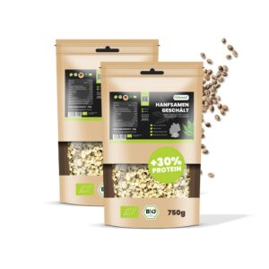 Sanuus® Bio Hanfsamen geschält 2x750g regional aus Bayern