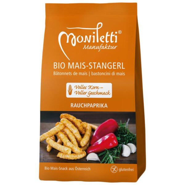 Moniletti Maisstangerl Rauchpaprika glutenfrei