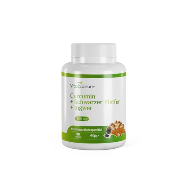 VitaSanum® - Curcumin + Schwarzer Pfeffer + Ingwer