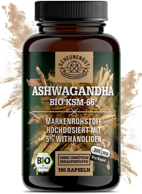 Scheunengut® BIO Ashwagandha Ksm-66 | 5% Withanolide