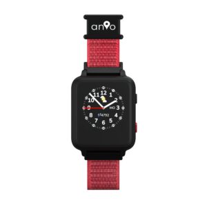 Anio 5s Kinder Smartwatch Uhr Rot GPS Ortung 6+ Jahre Android LCD Display