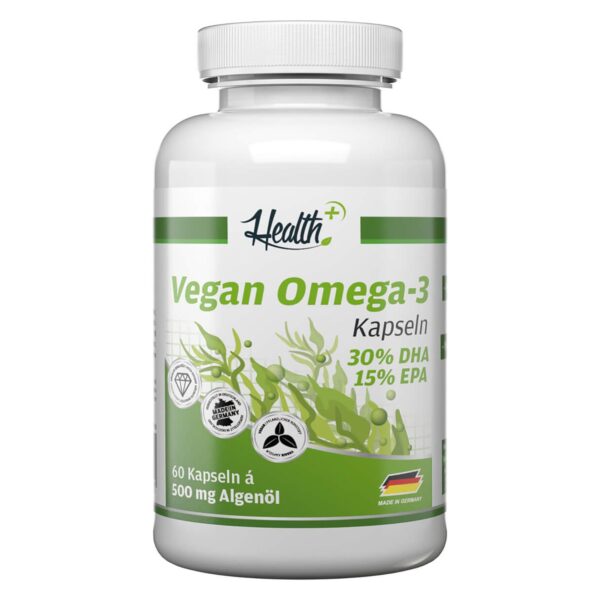 Health+ Algen-Öl Kapseln | Vegan Omega 3