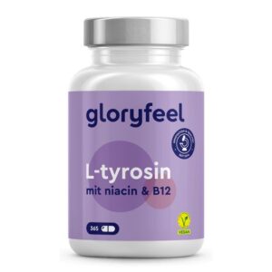 gloryfeel® L-Tyrosin + Niacin & Vitamin B12 Kapseln