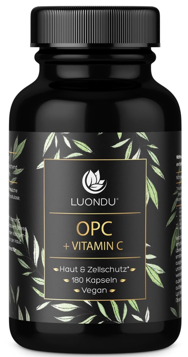 Luondu OPC Traubenkernextrakt hochdosiert + Vitamin C