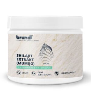 brandl® Shilajit Kapseln | Extrakt mit Fulvinsäure und Huminsäure | Mumijo Original