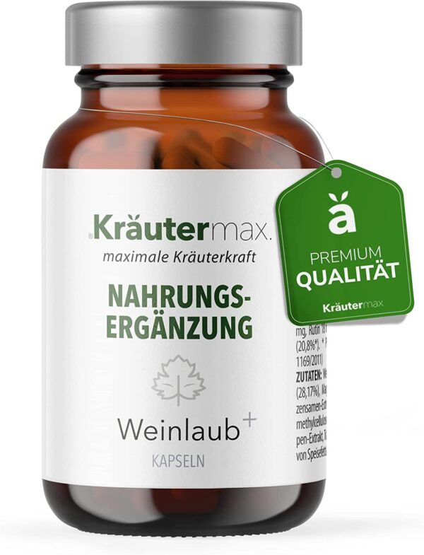 Kräutermax Weinlaub Extrakt plus Buchweizen Kapseln