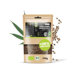 Sanuus® Bio Hanfsamen ungeschält 750g regional aus Bayern