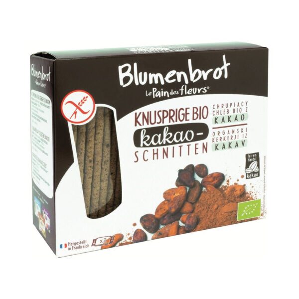 Blumenbrot Kakao Schnitten glutenfrei