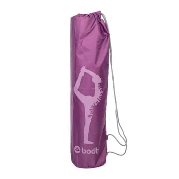 Easy Bag Yogamattentasche aus Polyester mit Print Natarajasana Aubergine (Blackberry Wine)