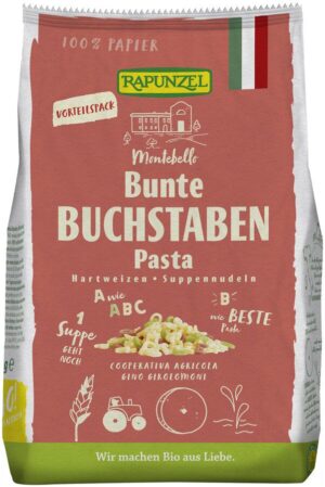 Rapunzel - bunte Buchstaben Suppennudeln Semola