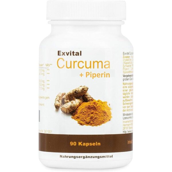 EXVital® Curcuma Kapseln + Piperin - Curcumin hochdosiert