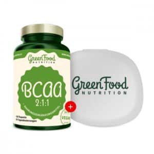 GreenFood Nutrition Bcaa 2:1:1 + Kapselbehälter