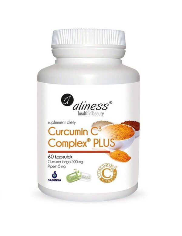 Aliness Curcumin Plus Curcuma longa 500 mg Piperin 1 mg