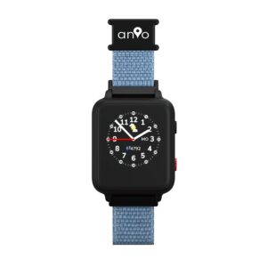 Anio 5s Smartwatch Blau Android LCD Display GPS Ortung SOS Funktion Kinderuhr 6+