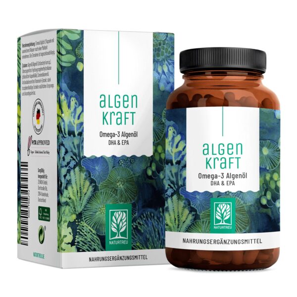 Omega 3 Algenöl Kapseln - Algenkraft - Naturtreu®