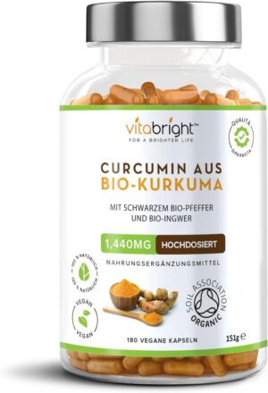 VitaBright Kurkuma Kapseln Bio