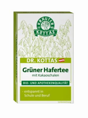 DR. Kottas Grüner Hafertee mit Kakaoschalen