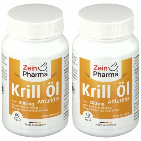 Omega 3 Krillöl Kapseln Antarktis 500 mg ZeinPharma