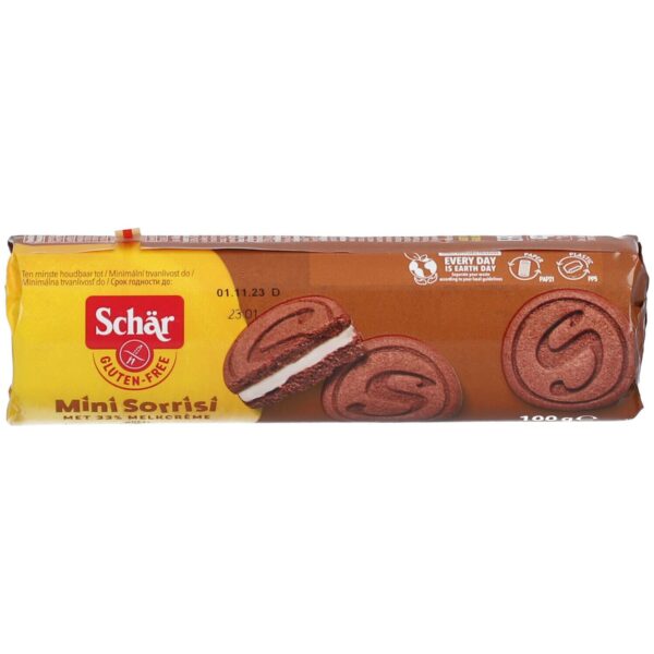 Schär Mini Sorrisi Kekse mit Milchcreme glutenfrei