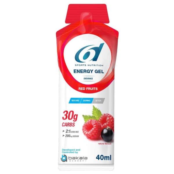 6D Sports Nutrition Energy Gel Rote Früchte