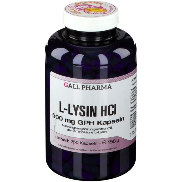 Gall Pharma L-Lysin HCl 500 mg GPH Kapseln