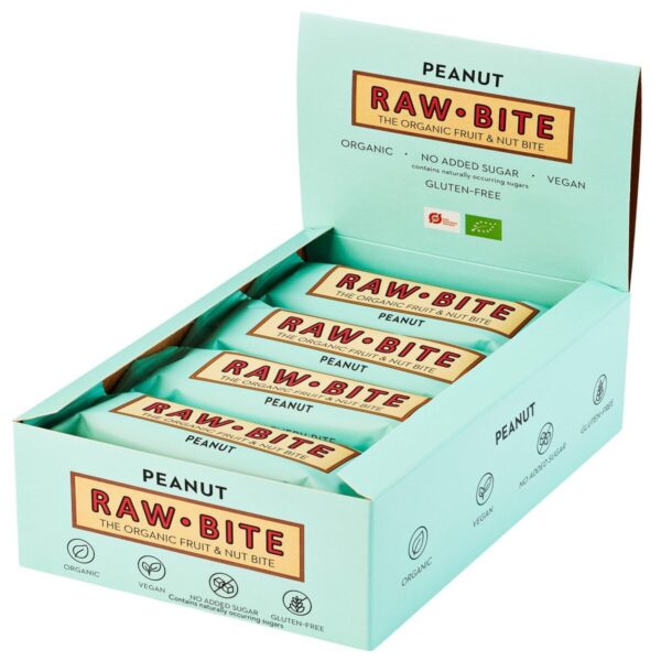 Rawbite Frucht- & Nussriegel mit Erdnüssen